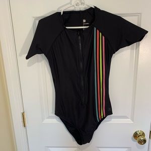 Super cool zip up swimsuit